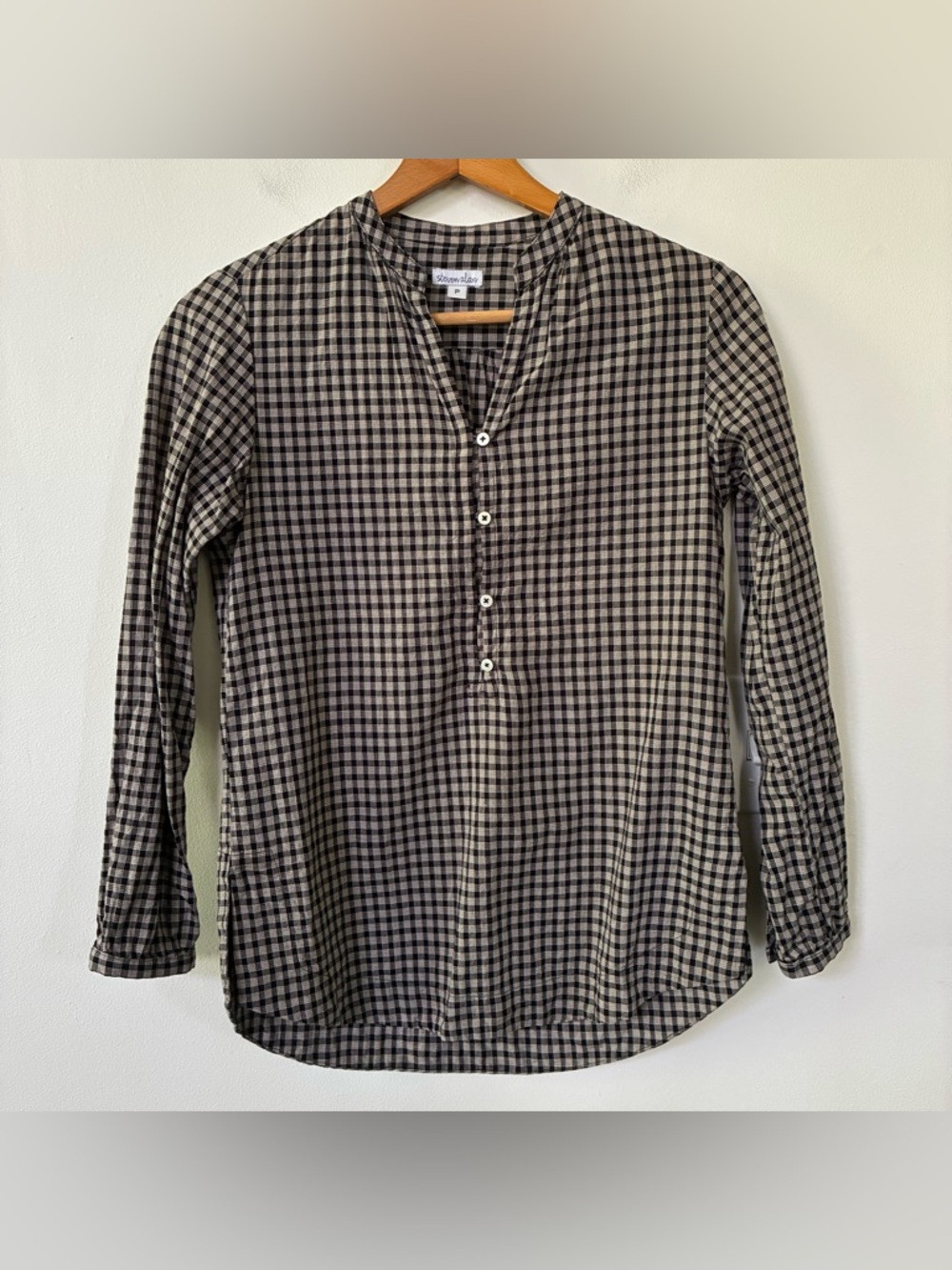 Steven Alan Cotton Plaid Popover Shirt